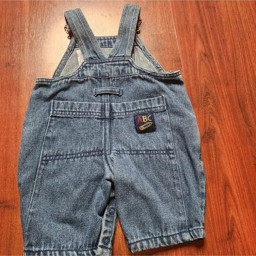 MINIWEAR ABC OVERALLS SIZE 0/3 MONTHS